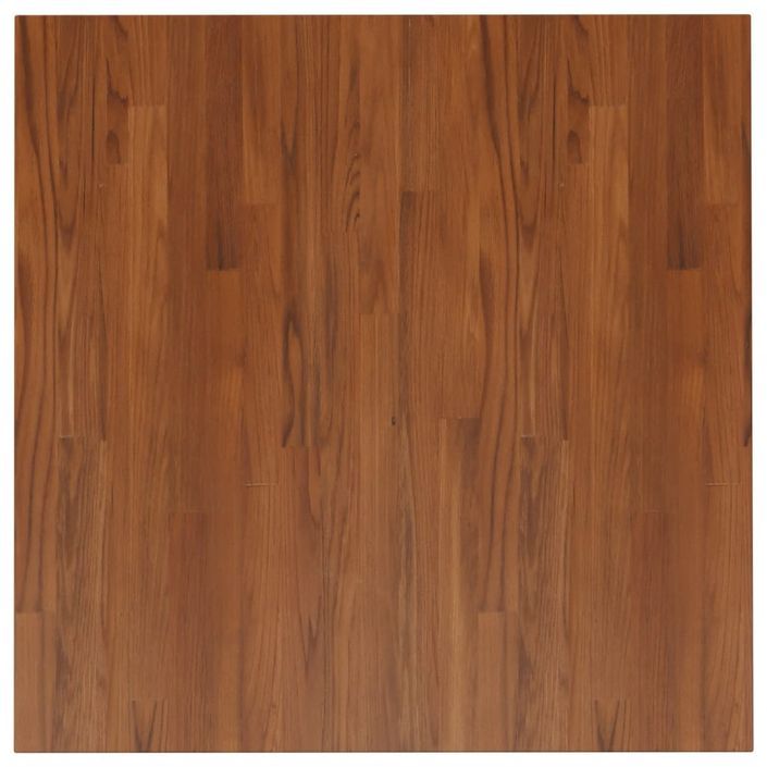 Dessus de table carré Marron foncé80x80x1,5cm Bois chêne traité - Photo n°2