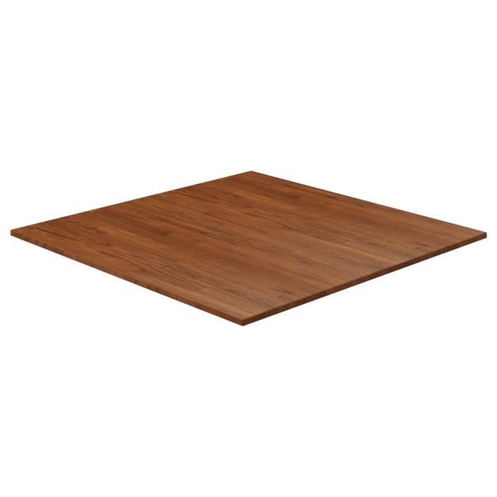 Dessus de table carré Marron foncé90x90x1,5cm Bois chêne traité - Photo n°1