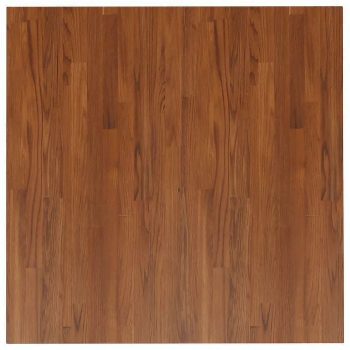 Dessus de table carré Marron foncé90x90x1,5cm Bois chêne traité - Photo n°2