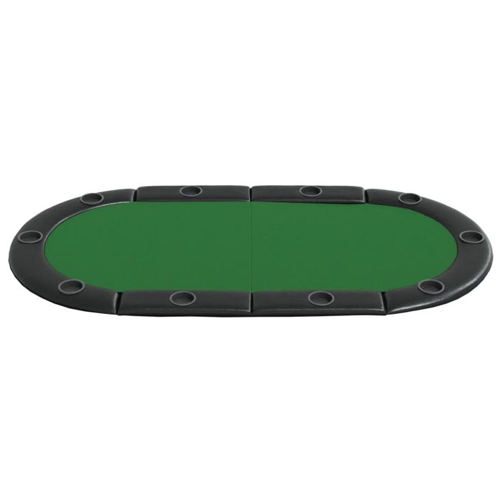 Dessus de table de poker pliable 10 joueurs Vert 208x106x3 cm - Photo n°3