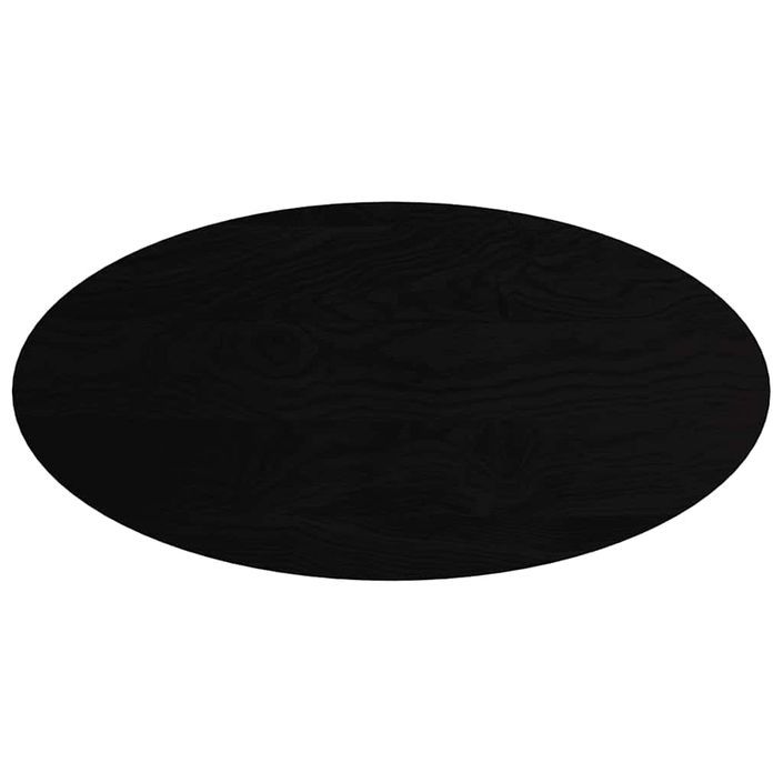 Dessus de table marron foncé 120x60x4cm bois chêne massif ovale - Photo n°2