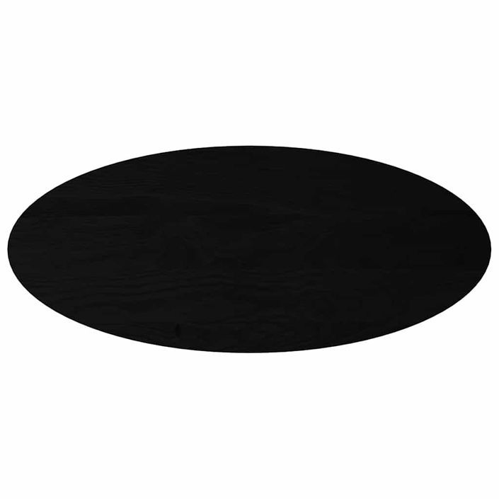 Dessus de table marron foncé 140x60x4cm bois chêne massif ovale - Photo n°2