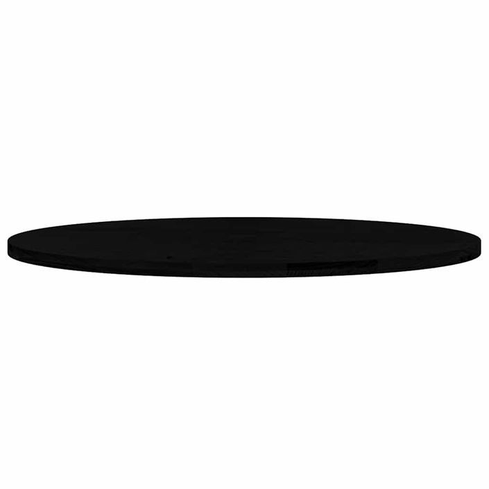 Dessus de table marron foncé 140x60x4cm bois chêne massif ovale - Photo n°5