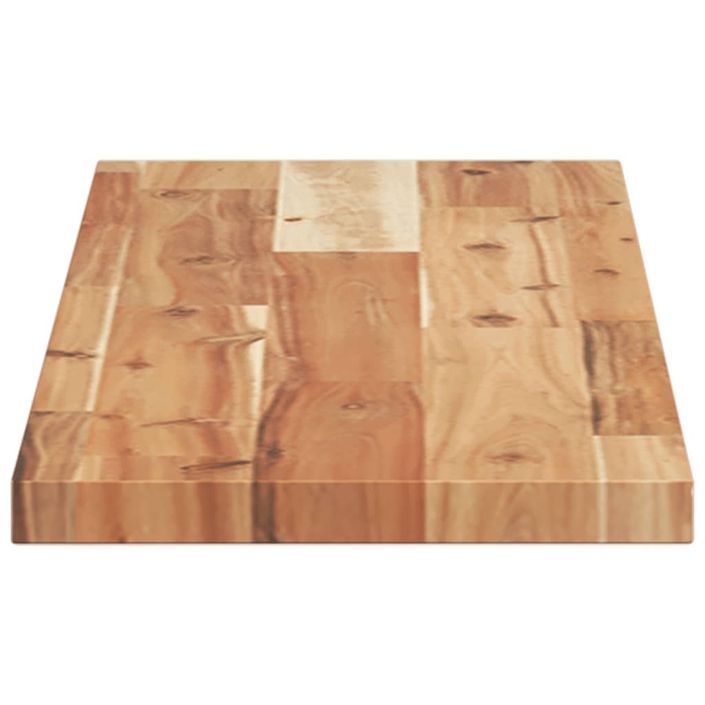 Dessus de table rectangulaire 100x20x2 cm bois massif d'acacia - Photo n°6