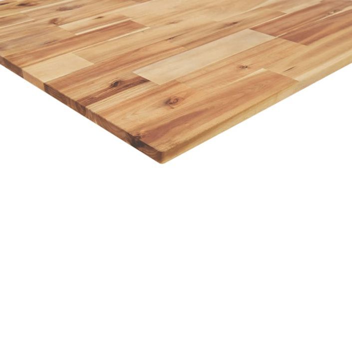 Dessus de table rectangulaire 100x20x2 cm bois massif d'acacia - Photo n°8