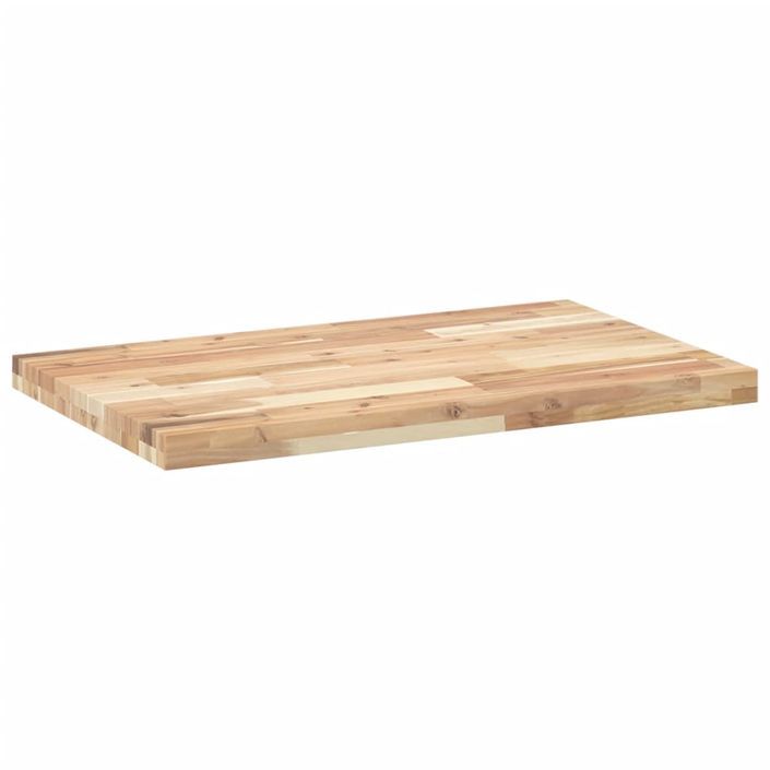 Dessus de table rectangulaire 100x50x4 cm bois massif d'acacia - Photo n°5