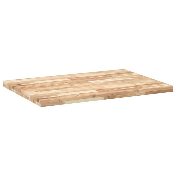 Dessus de table rectangulaire 100x70x4 cm bois massif d'acacia - Photo n°5