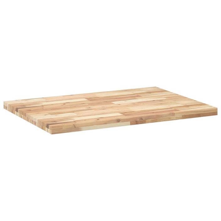 Dessus de table rectangulaire 100x70x4 cm bois massif d'acacia - Photo n°7