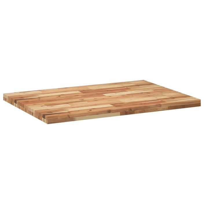 Dessus de table rectangulaire 100x70x4 cm bois massif d'acacia - Photo n°5