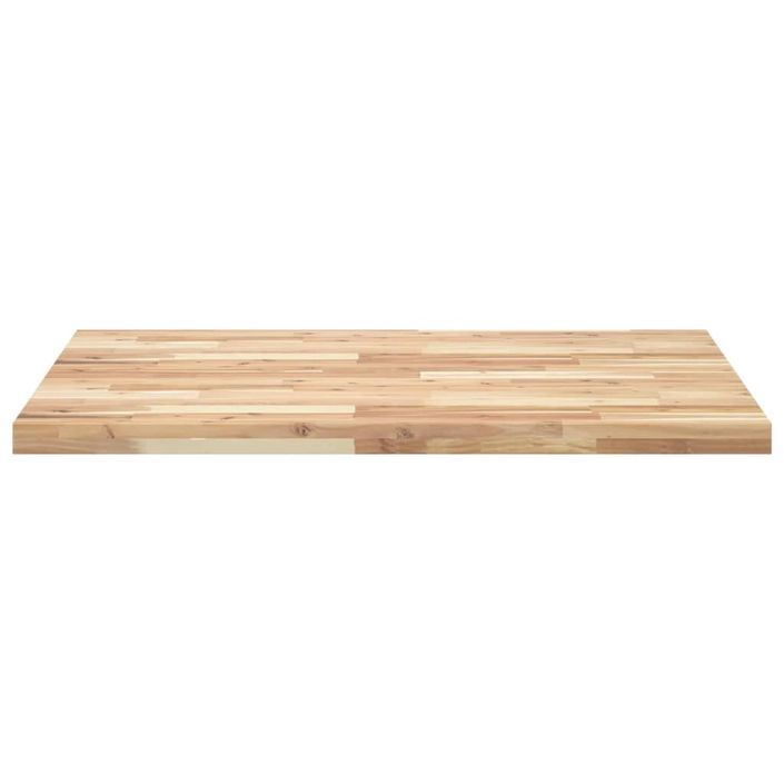 Dessus de table rectangulaire 100x80x4 cm bois massif d'acacia - Photo n°4