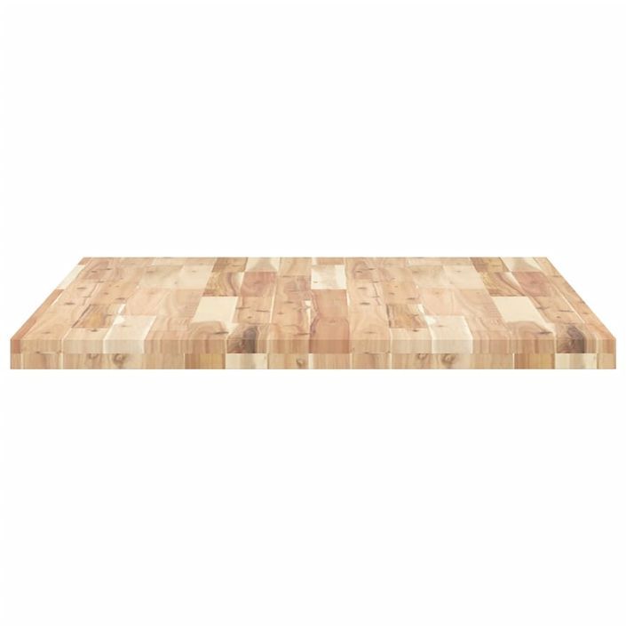 Dessus de table rectangulaire 100x80x4 cm bois massif d'acacia - Photo n°6