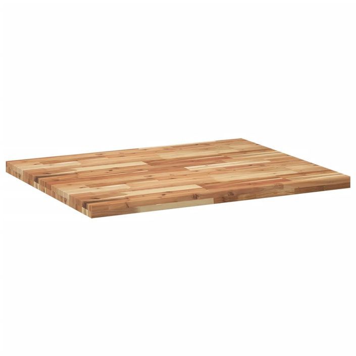 Dessus de table rectangulaire 100x80x4 cm bois massif d'acacia - Photo n°5