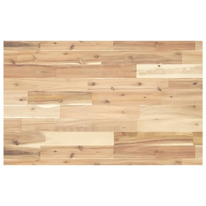 Dessus de table rectangulaire 140x50x4 cm bois massif d'acacia - Photo n°2