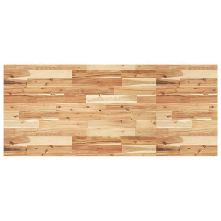 Dessus de table rectangulaire 140x60x4 cm bois massif d'acacia - Photo n°2