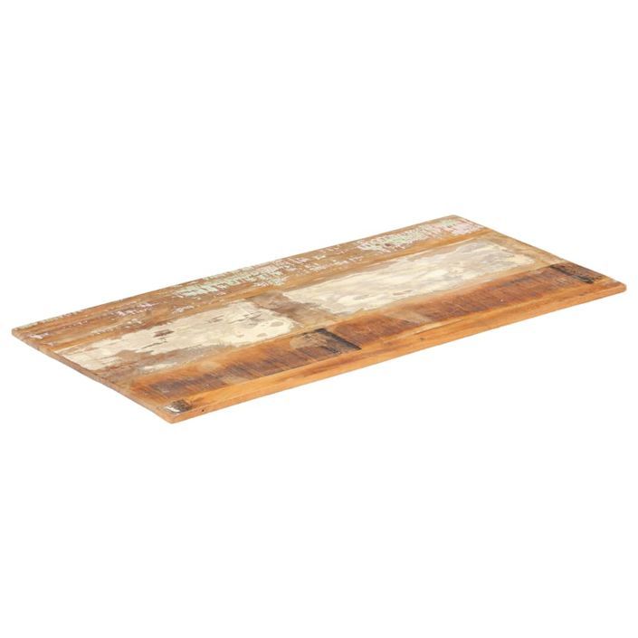 Dessus de table rectangulaire 60x100 cm 15-16 mm Bois récupéré - Photo n°7