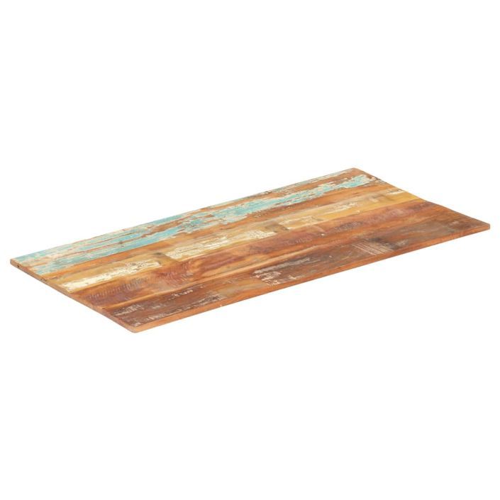 Dessus de table rectangulaire 60x140 cm 15-16 mm Bois récupéré - Photo n°1