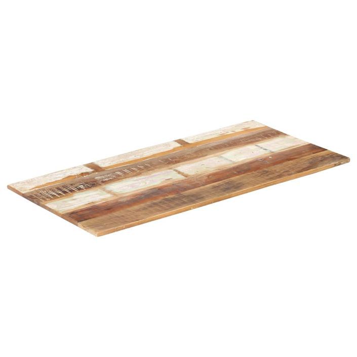 Dessus de table rectangulaire 60x140 cm 15-16 mm Bois récupéré - Photo n°10