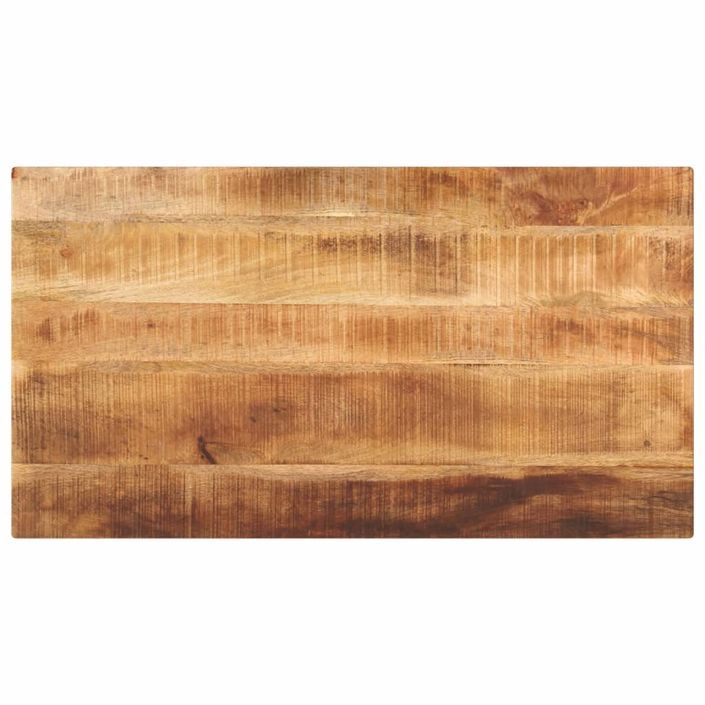 Dessus de table rectangulaire bois massif de manguier brut - Photo n°1