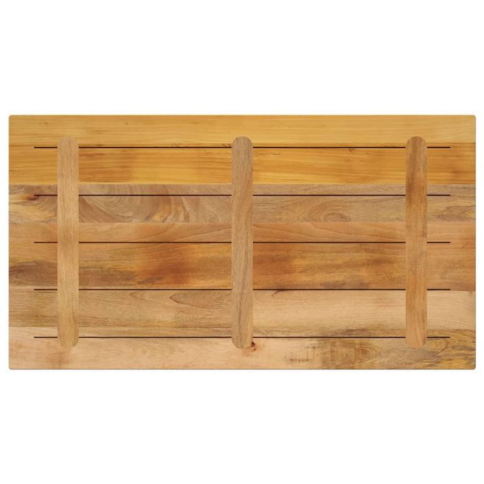 Dessus de table rectangulaire bois massif de manguier brut - Photo n°5