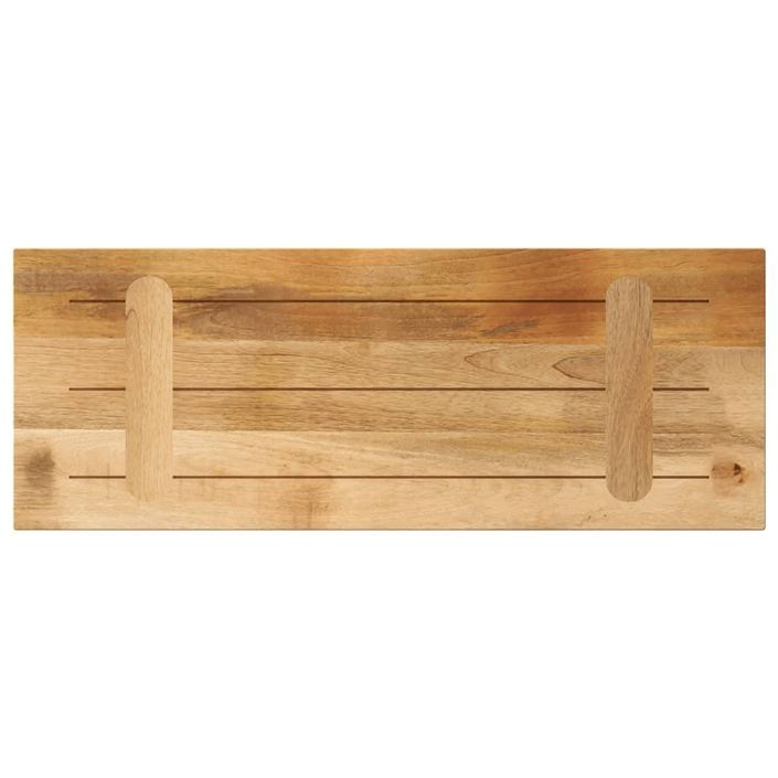 Dessus de table rectangulaire bois massif de manguier brut - Photo n°5