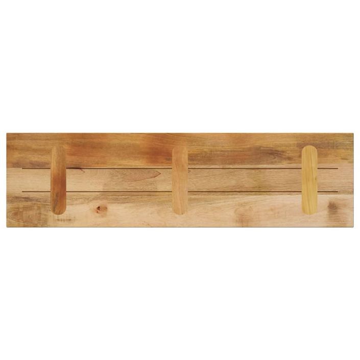 Dessus de table rectangulaire bois massif de manguier brut - Photo n°5