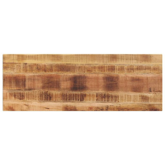 Dessus de table rectangulaire bois massif de manguier brut - Photo n°1