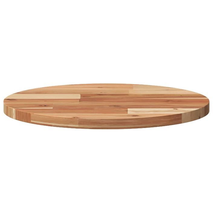 Dessus de table rond Ø40x2 cm bois massif d'acacia - Photo n°4