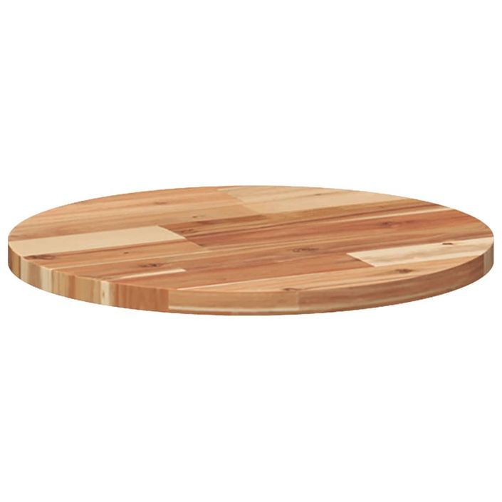 Dessus de table rond Ø40x2 cm bois massif d'acacia - Photo n°5