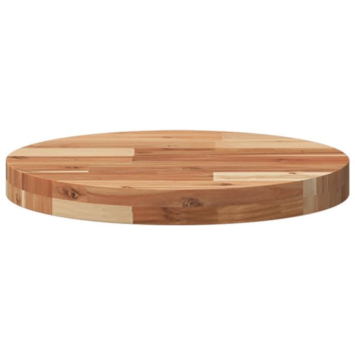 Dessus de table rond Ø40x4 cm bois massif d'acacia - Photo n°4