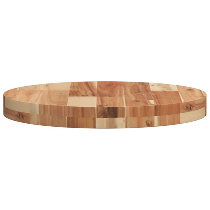 Dessus de table rond Ø40x4 cm bois massif d'acacia - Photo n°6