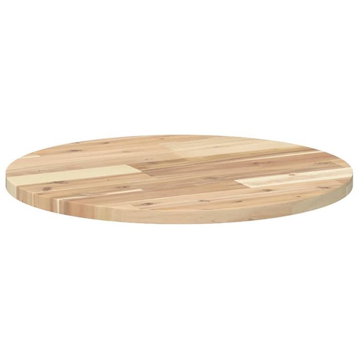 Dessus de table rond Ø50x2 cm bois massif d'acacia - Photo n°5