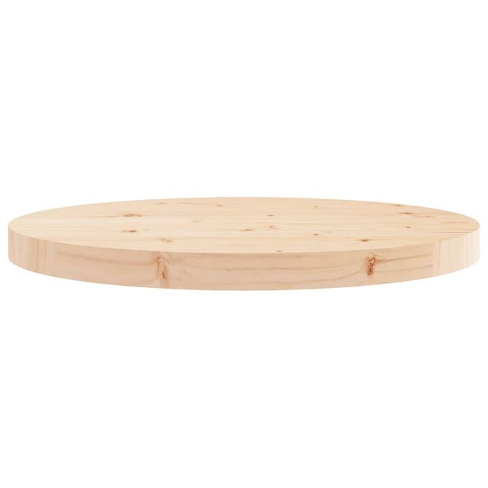 Dessus de table rond Ø50x3 cm bois de pin massif - Photo n°4