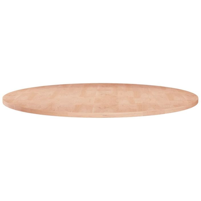 Dessus de table rond Ø60x1,5 cm Bois de chêne massif non traité - Photo n°1