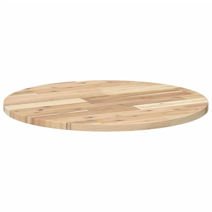 Dessus de table rond Ø60x2 cm bois massif d'acacia - Photo n°5