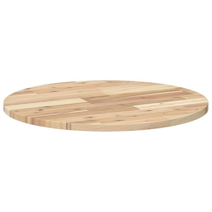 Dessus de table rond Ø60x2 cm bois massif d'acacia - Photo n°7