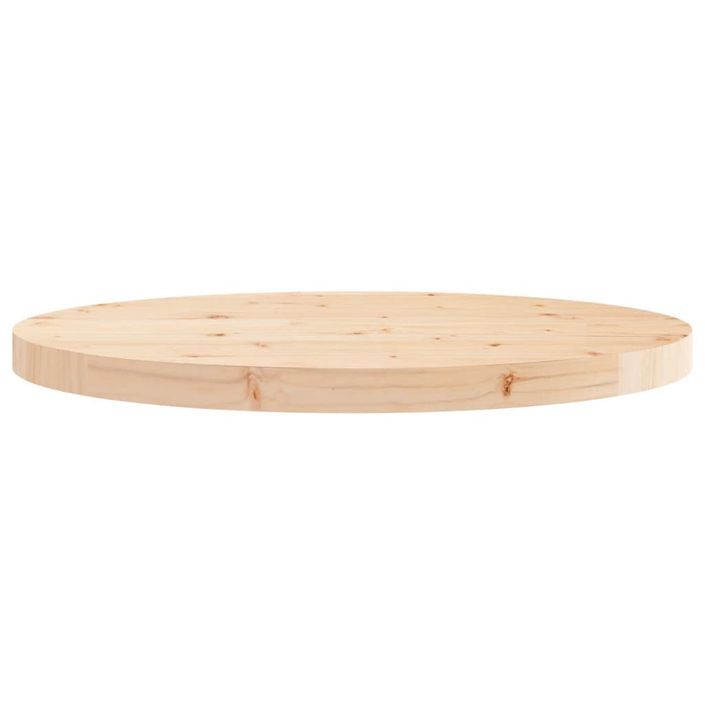 Dessus de table rond Ø60x3 cm bois de pin massif - Photo n°4