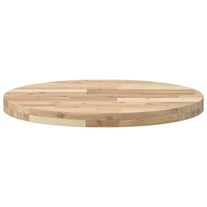 Dessus de table rond Ø60x4 cm bois massif d'acacia - Photo n°4