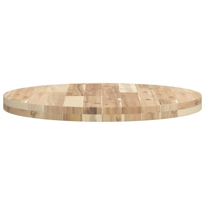 Dessus de table rond Ø60x4 cm bois massif d'acacia - Photo n°6