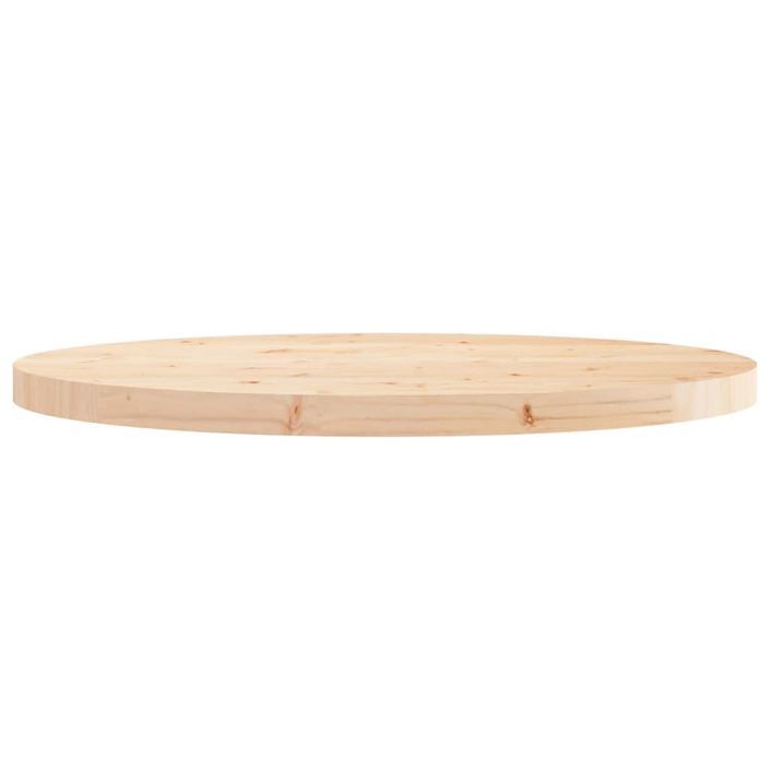 Dessus de table rond Ø70x3 cm bois de pin massif - Photo n°3