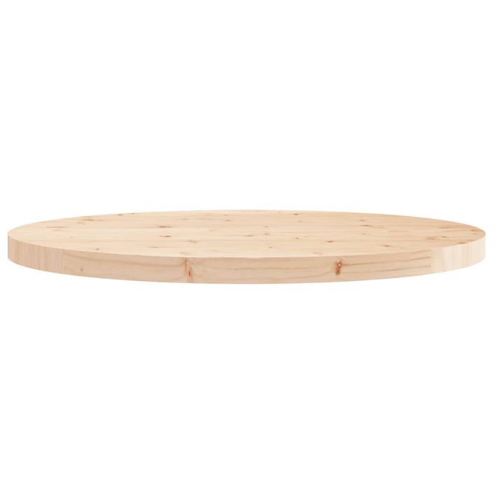 Dessus de table rond Ø70x3 cm bois de pin massif - Photo n°4