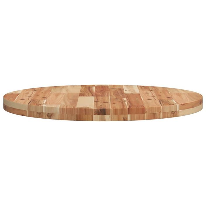 Dessus de table rond Ø70x4 cm bois massif d'acacia - Photo n°6