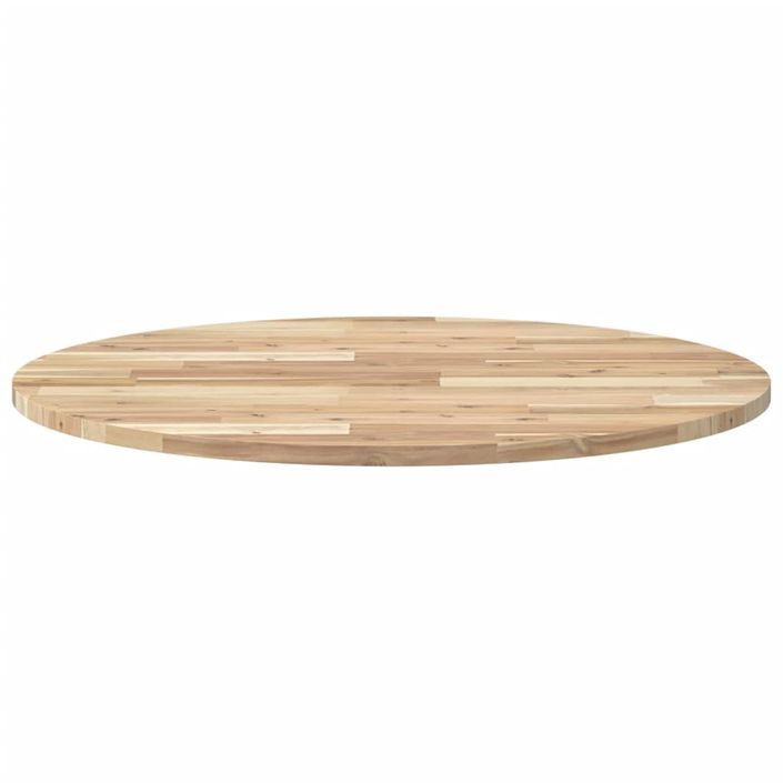 Dessus de table rond Ø80x2 cm bois massif d'acacia - Photo n°4