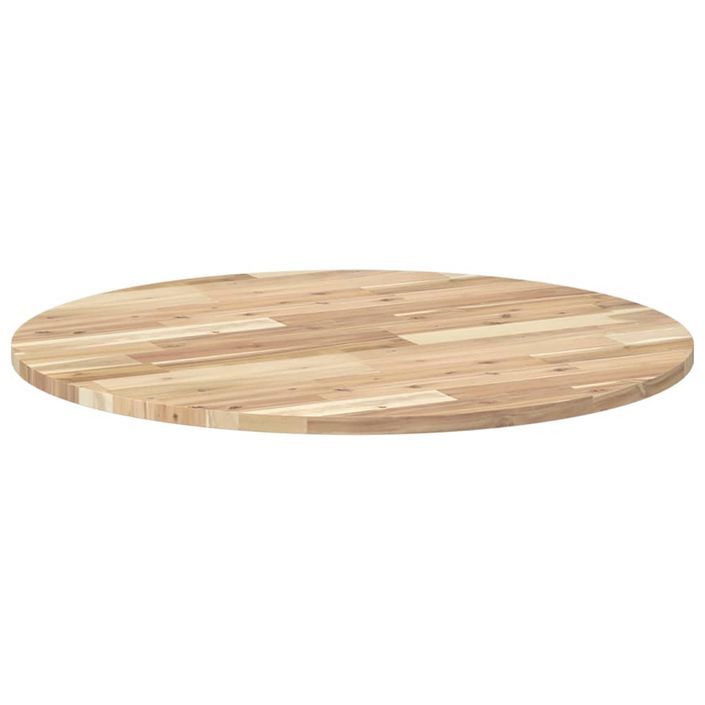 Dessus de table rond Ø80x2 cm bois massif d'acacia - Photo n°5