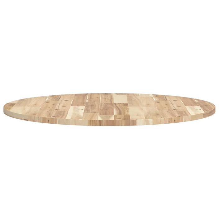 Dessus de table rond Ø80x2 cm bois massif d'acacia - Photo n°6