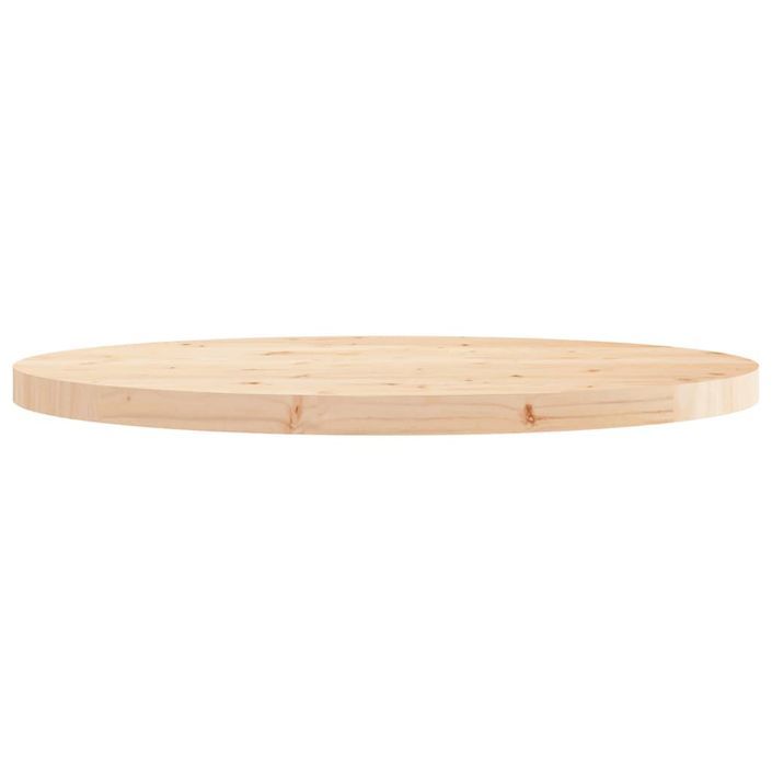 Dessus de table rond Ø80x3 cm bois de pin massif - Photo n°3