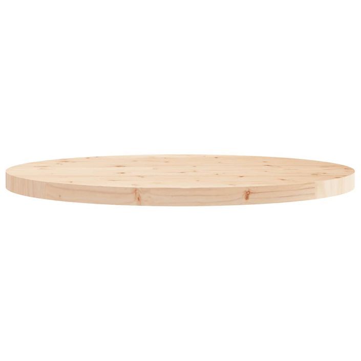 Dessus de table rond Ø80x3 cm bois de pin massif - Photo n°4