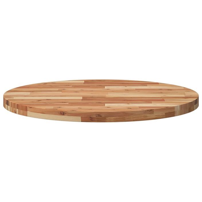 Dessus de table rond Ø80x4 cm bois massif d'acacia - Photo n°4