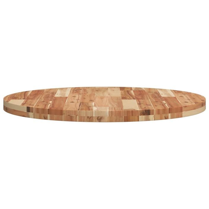 Dessus de table rond Ø80x4 cm bois massif d'acacia - Photo n°6