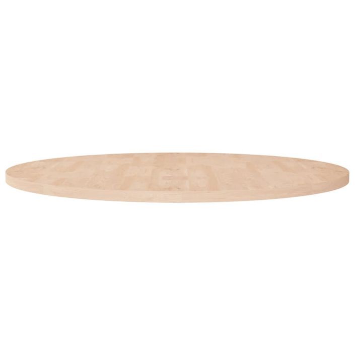 Dessus de table rond Ø90x2,5 cm Bois de chêne massif non traité - Photo n°1