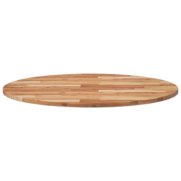 Dessus de table rond Ø90x2 cm bois massif d'acacia - Photo n°4